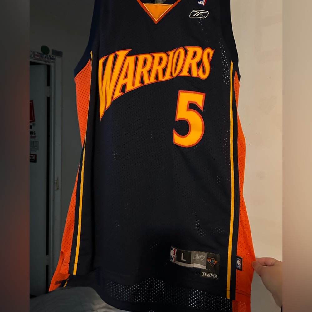 vintage warriors jersey with tags